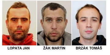 Příkaz k zatčení na: Tomáše Brzáka, Jana Lopatu a Martina Žáka