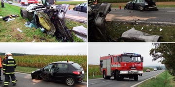 Vážná nehoda – tři auta, šest zraněných
