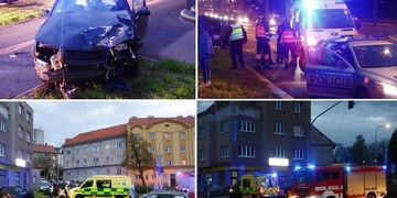 Vážná nehoda v centru Plzně