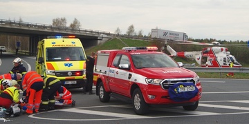 Střet cyklisty s kamionem