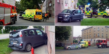 Mladá řidička doslova vyrazila auto z vozovky