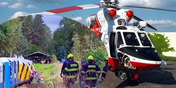 Při vykolejení vyhlídkového vláčku byly zraněny dvě děti