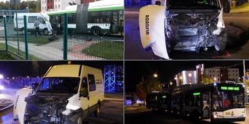 Srážka dodávky s trolejbusem
