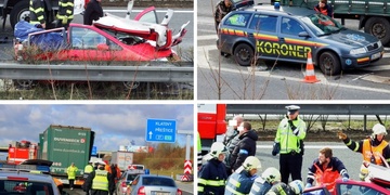 Čtyři mrtví lidé během jedné dopolední nehody