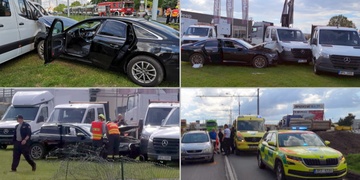Domažlickou v Plzni zcela uzavřela dopravní nehoda