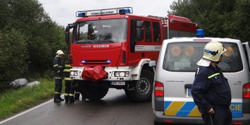 Vážná dopravní nehoda za Vejprnicemi