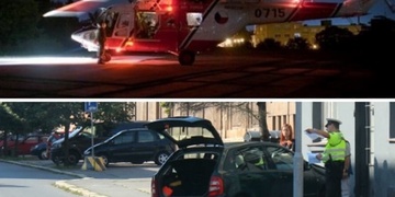 Dvě nehody - těžce zraněný motorkář i auto ve vchodu domu